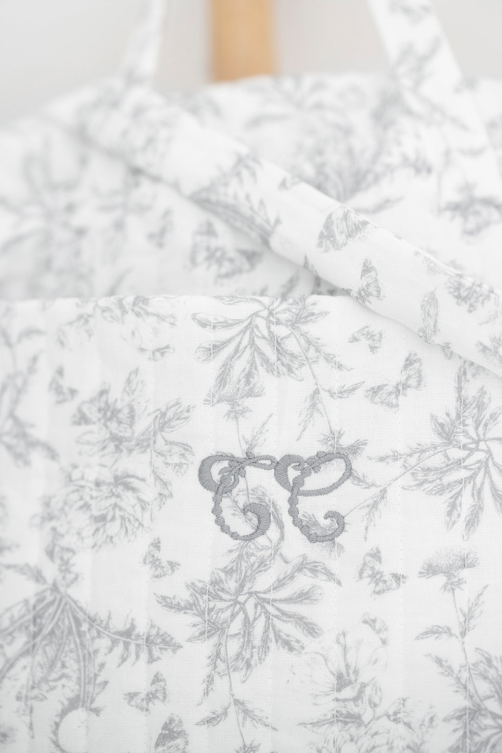 Sac à langer - Imprimé inspiration toile de jouy gris