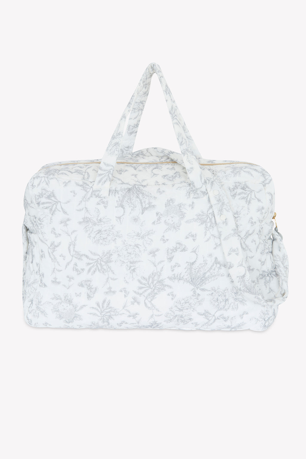 bolsa de maternidad - Estampado inspiración toile de jouy Gris