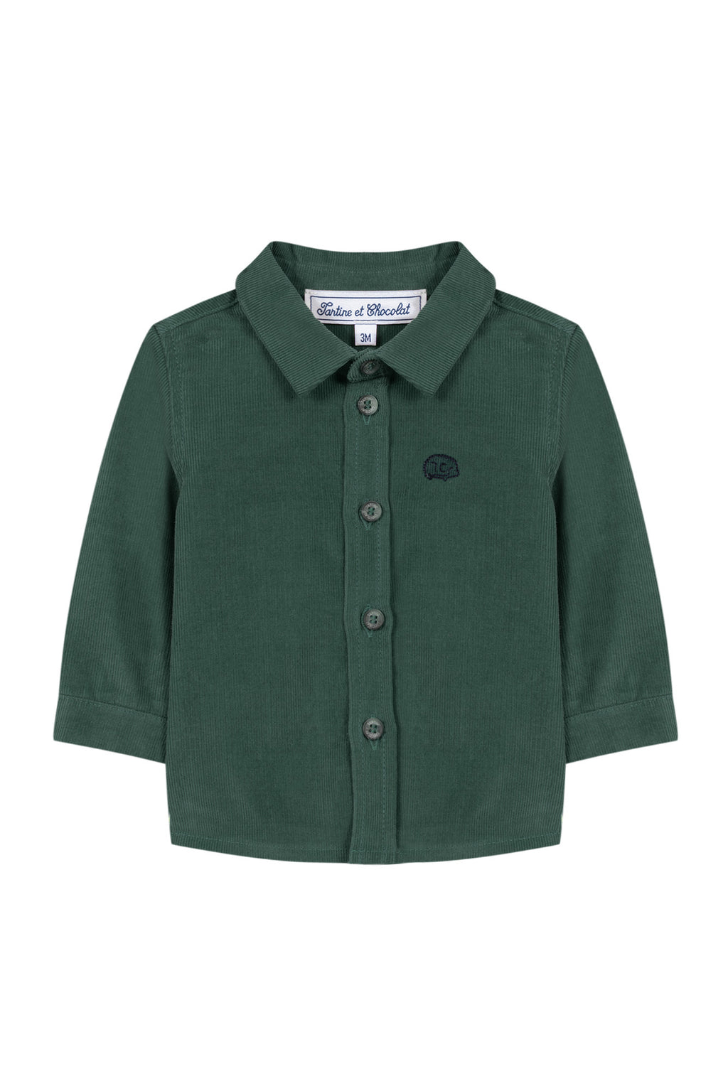 Camicia - verde Velluto a coste