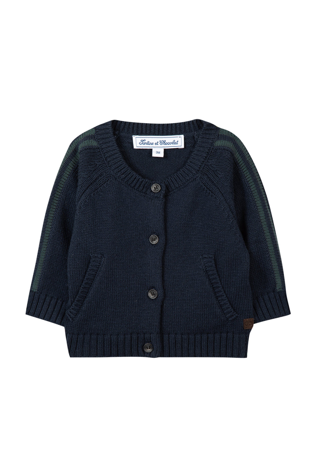 Cardigan - Navy knitting