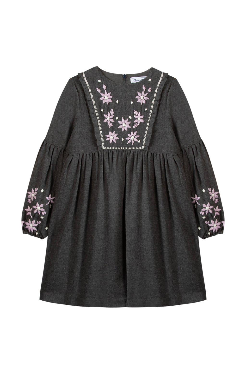 Jurk - Grijs China Flanel
