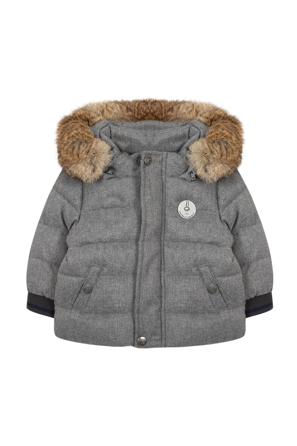 Boys grey 2024 padded coat