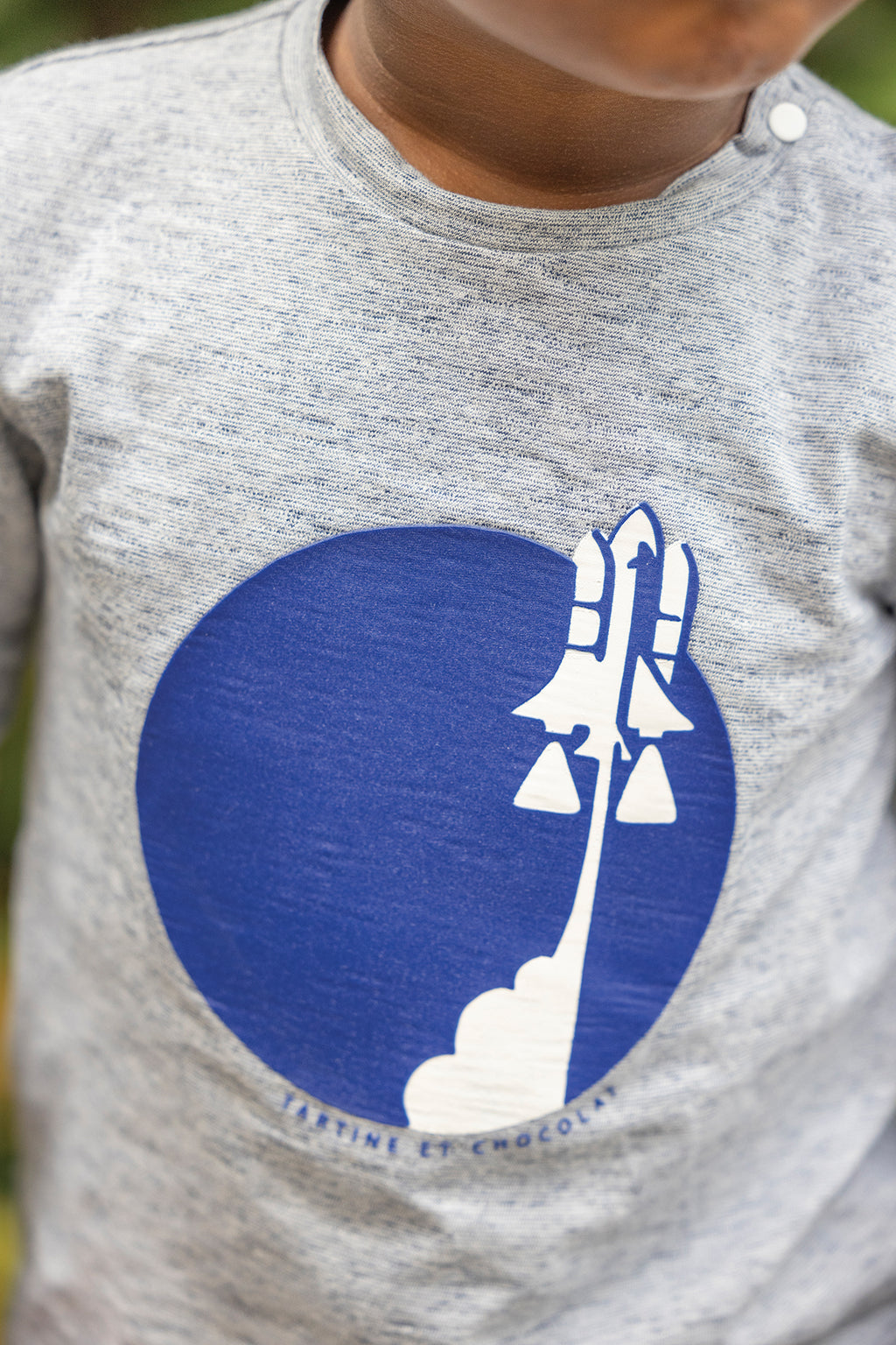 T -Shirt - Blu Illustrazione astronauta