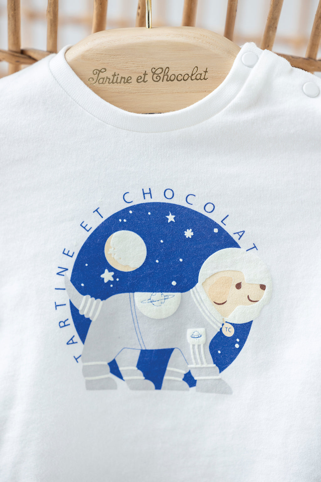 T-shirt - Ecru Illustration dog