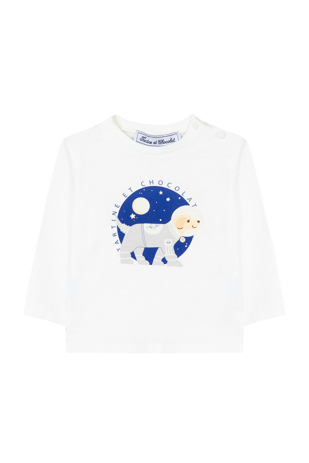 T-shirt - Ecru Illustration dog