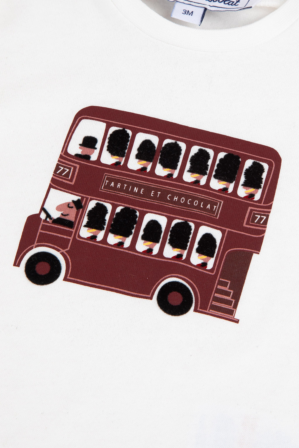 T -Shirt - Madreperla  Illustrazione Autobus di Londra