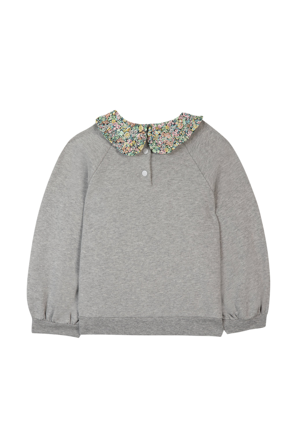 Sweat - Gris col Tissu liberty