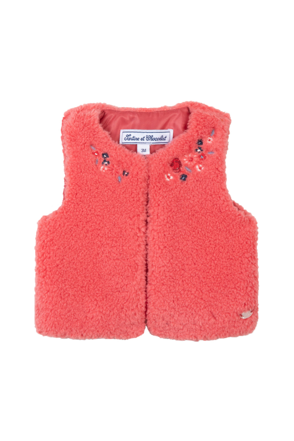 Gilet - Corail Imitation fourrure