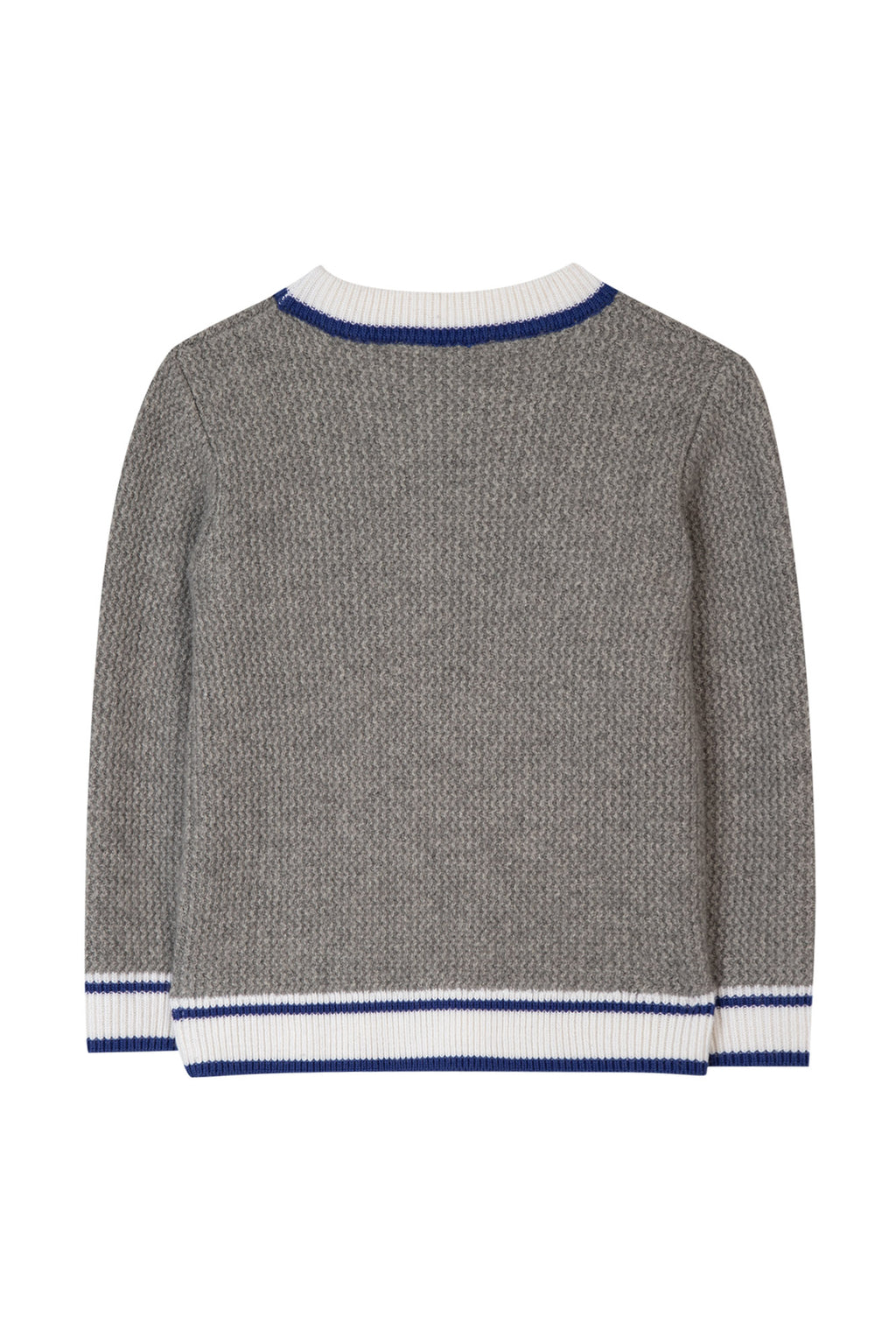 Pull - Gris tricot col rond