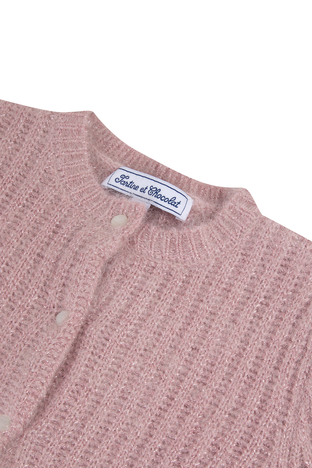 Cardigan - Pink in mohair