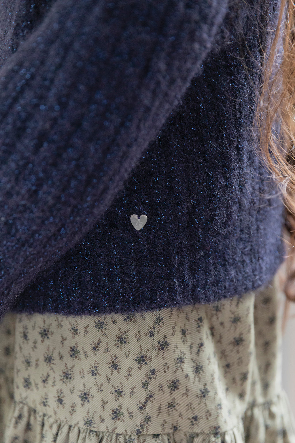 Cardigan - Navy in mohair