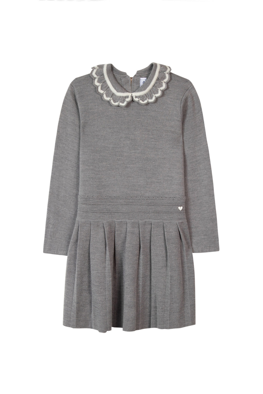 Dress - Grey Collar elegant