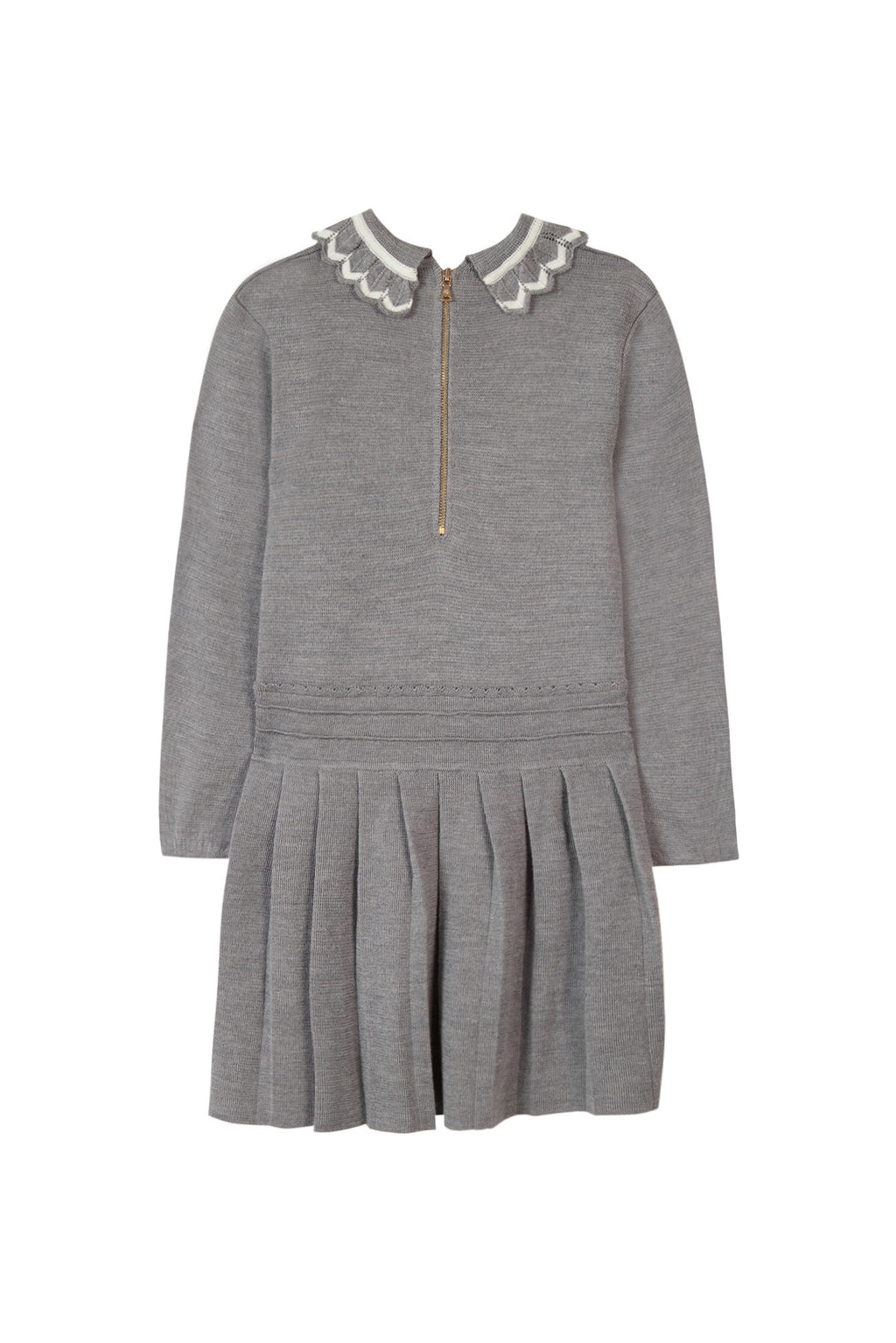 Dress - Grey Collar elegant