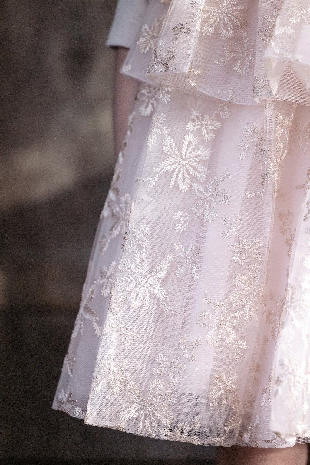 Dress - Pale pink glitter tulle