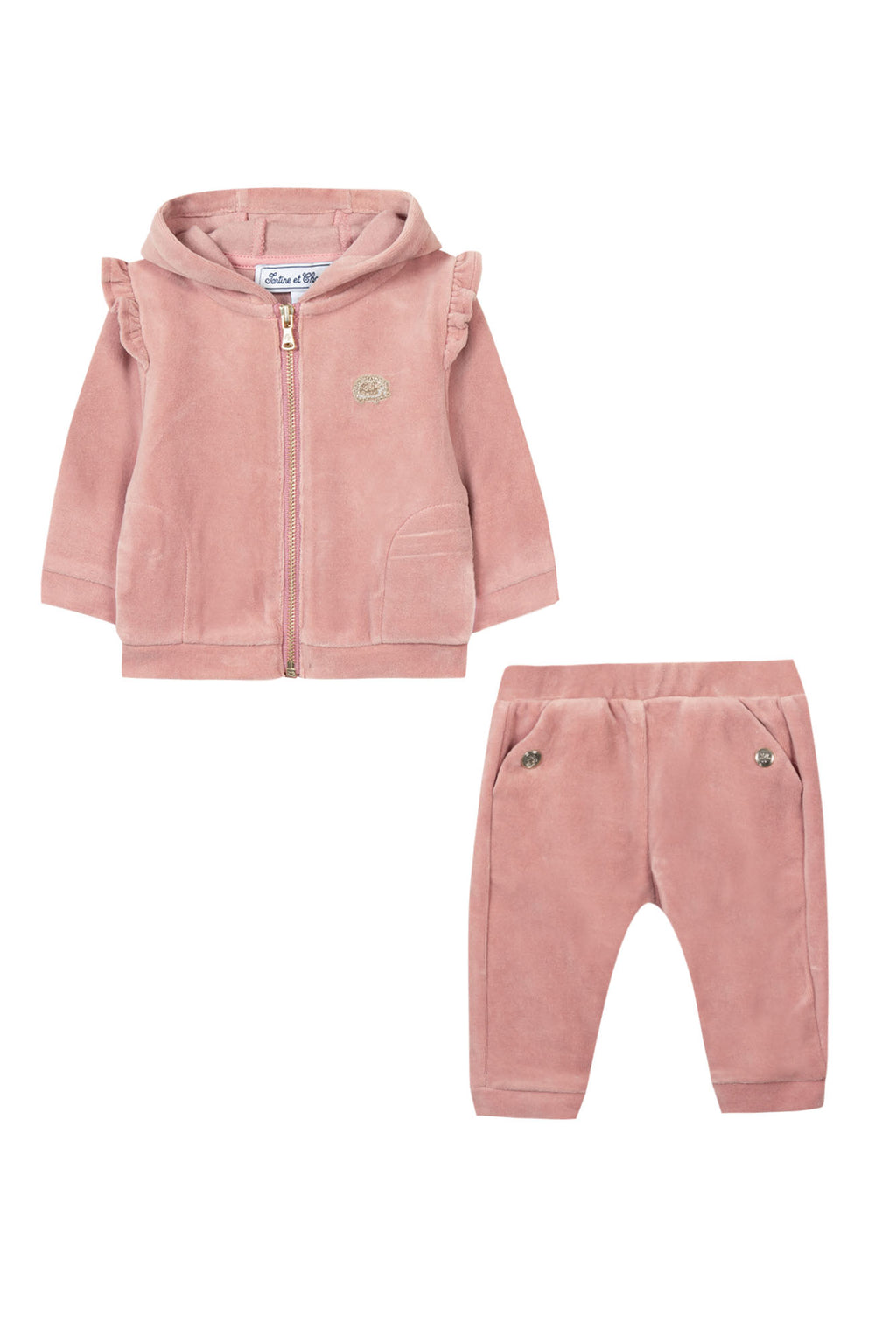 Set Jogging - Roze pluizig