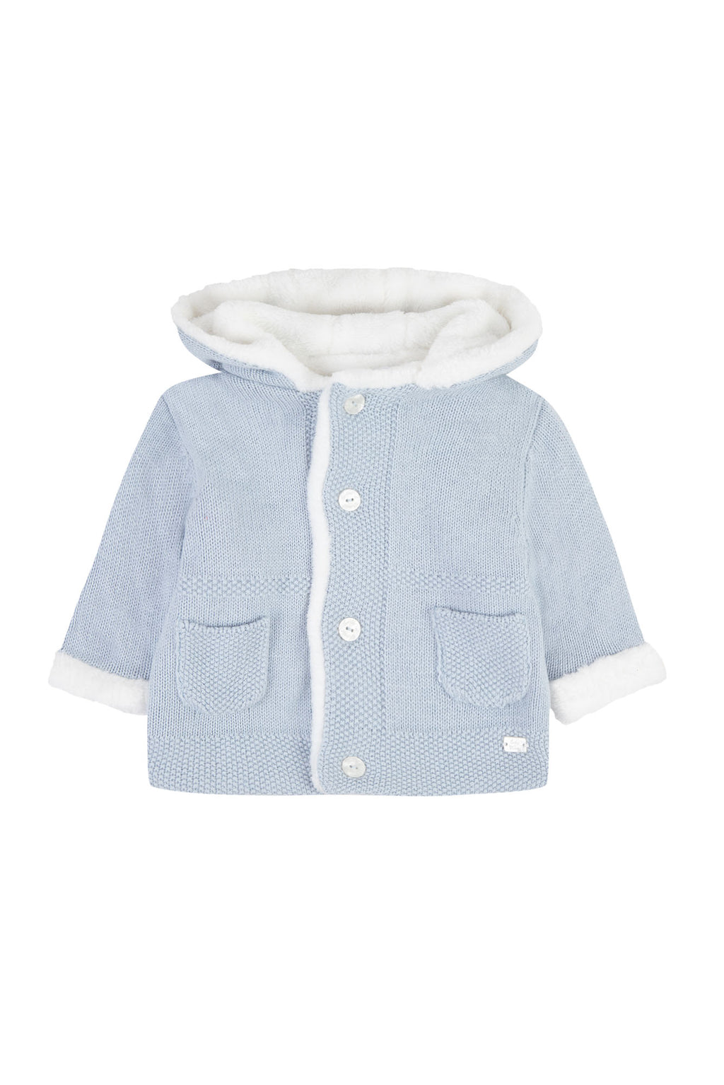 Manteau - Bleu grisé fourré