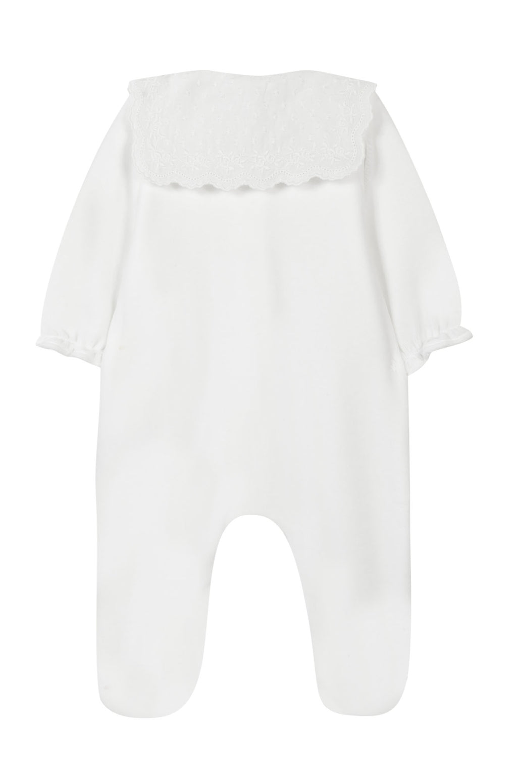 Pyjama's - Ecru Velours Bib kraag