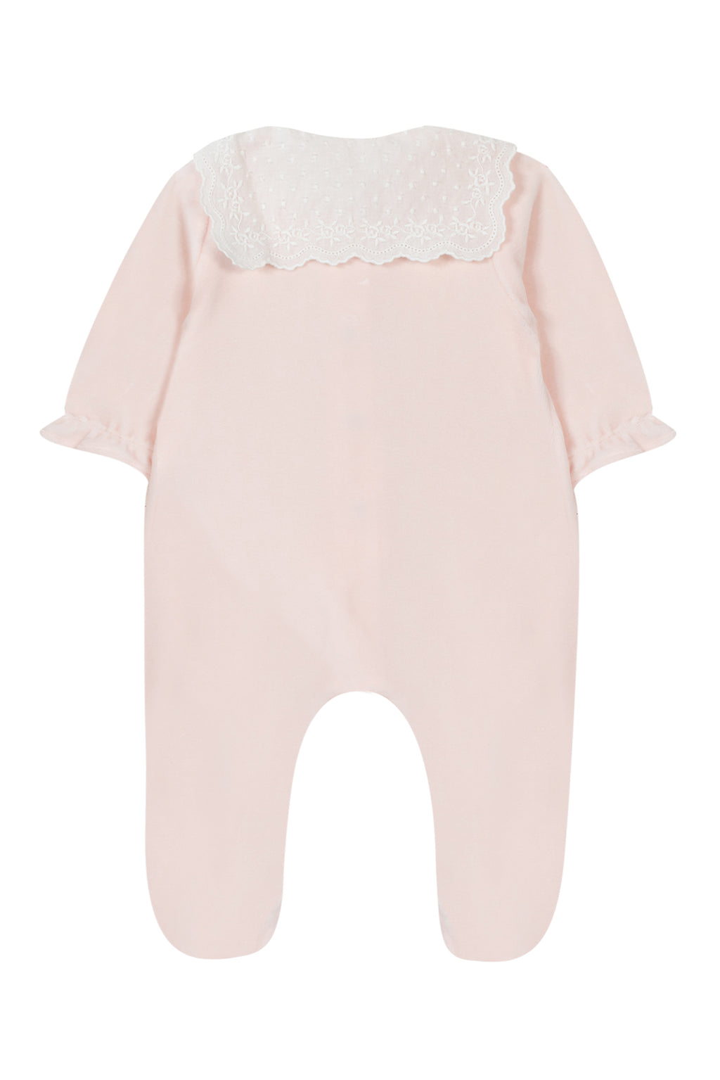 Pijama - Rosa pálido Terciopelo Cuello babero