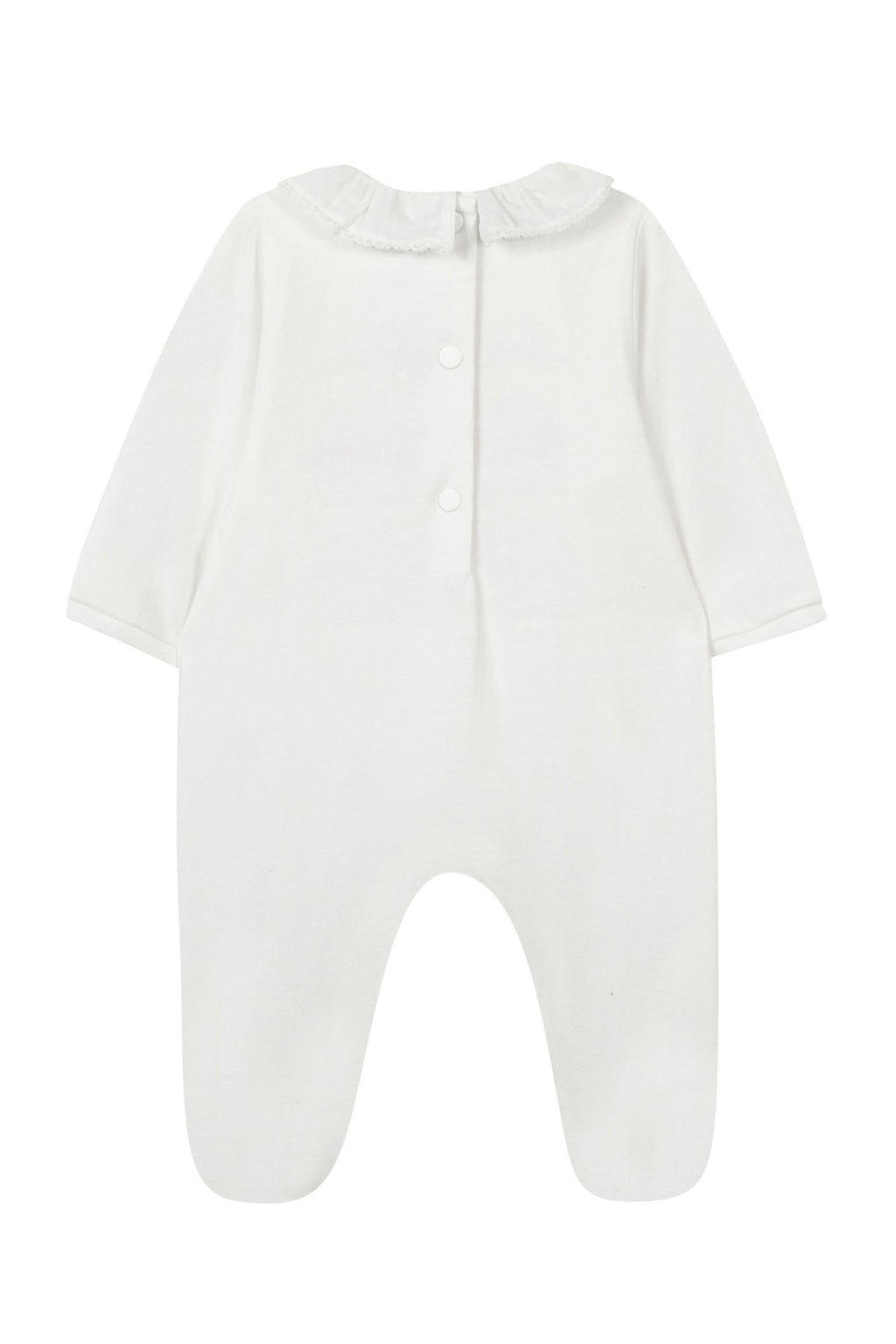 Pajamas - Ecru Embrodery Ruffled collar