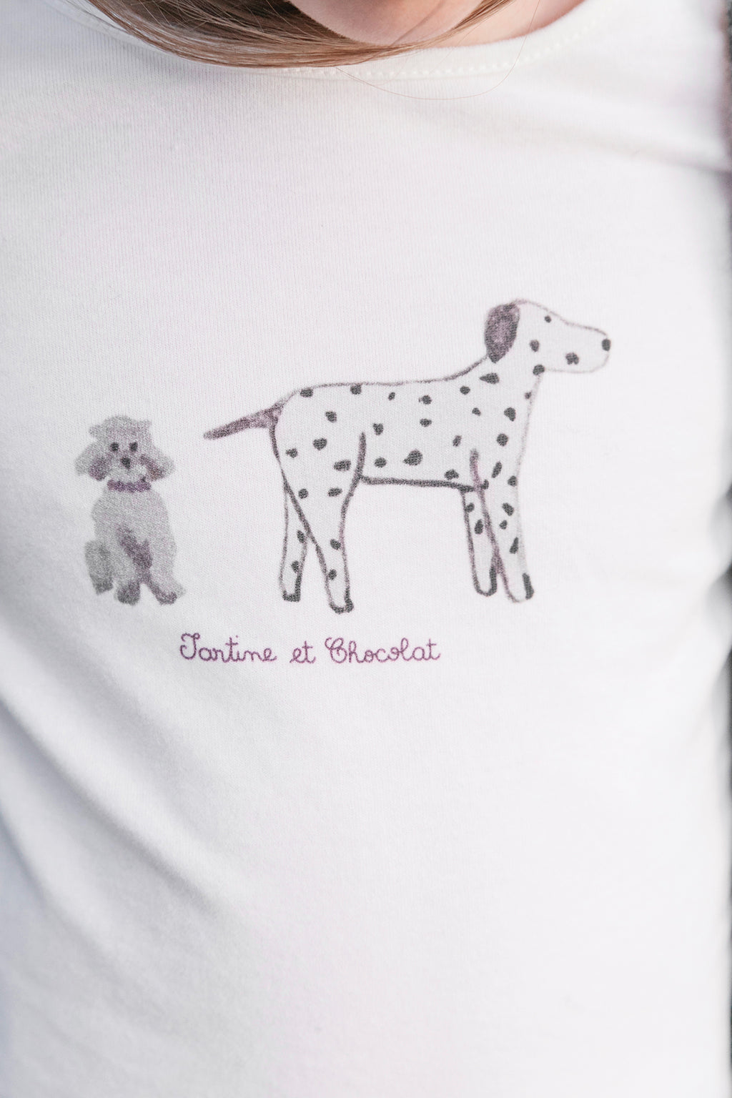 T-shirt - Illustration eggplant dogs