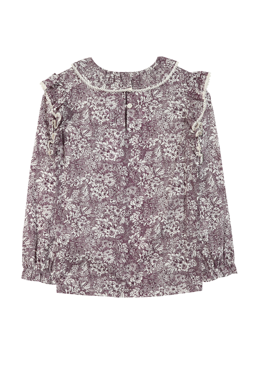 Blouse - Fabric eggplant Liberty