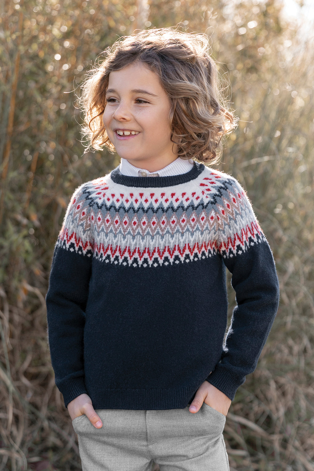 Pull - Marine jacquard