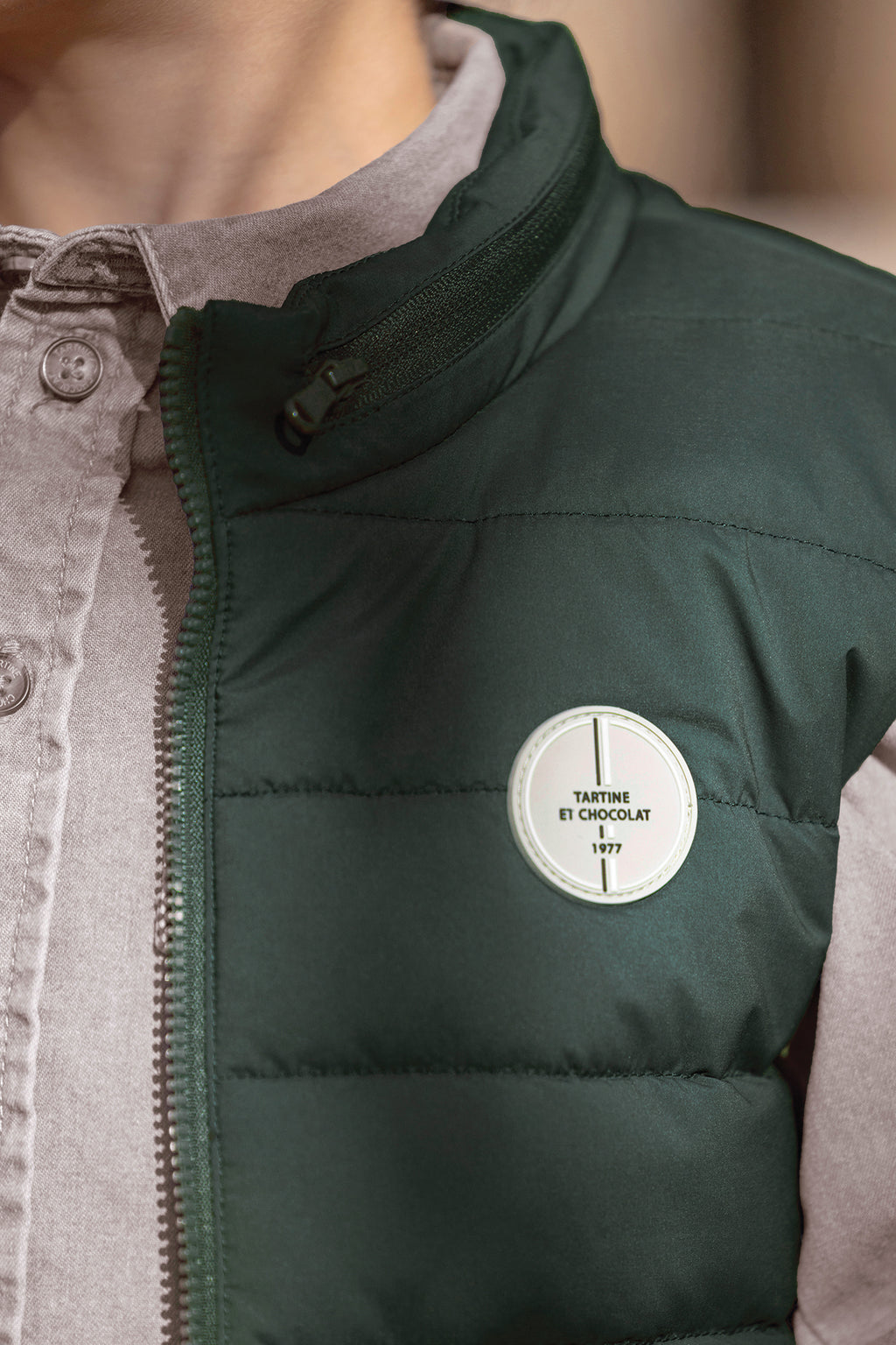 Down jacket - TC green sleeveless