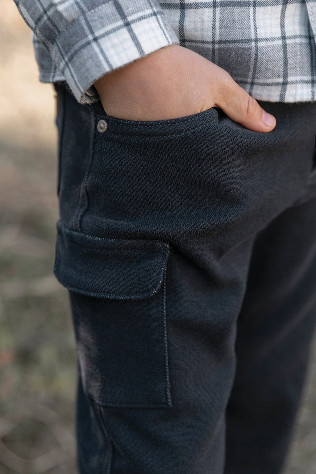 Trousers - Navy cargo