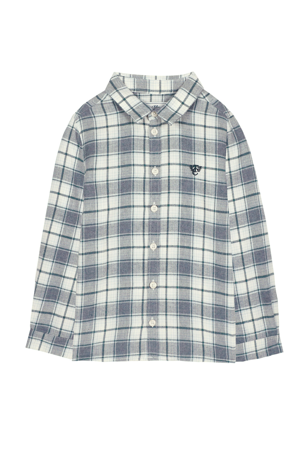 Camisa - Gris claro Cuadros