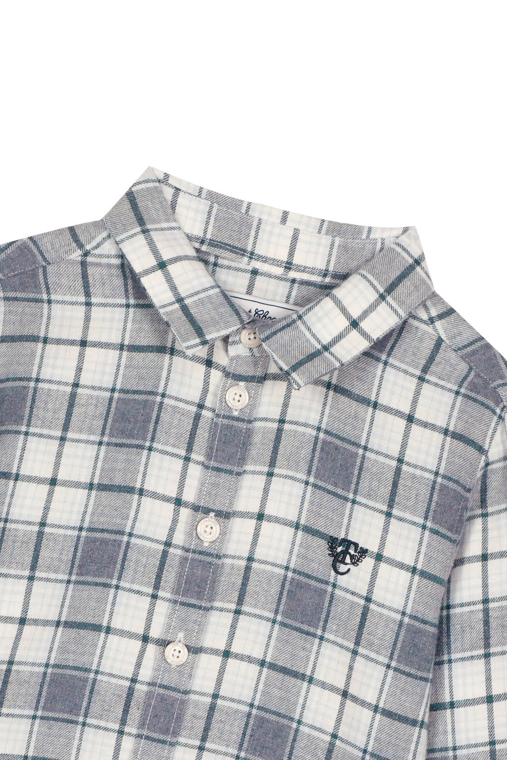 Camisa - Gris claro Cuadros