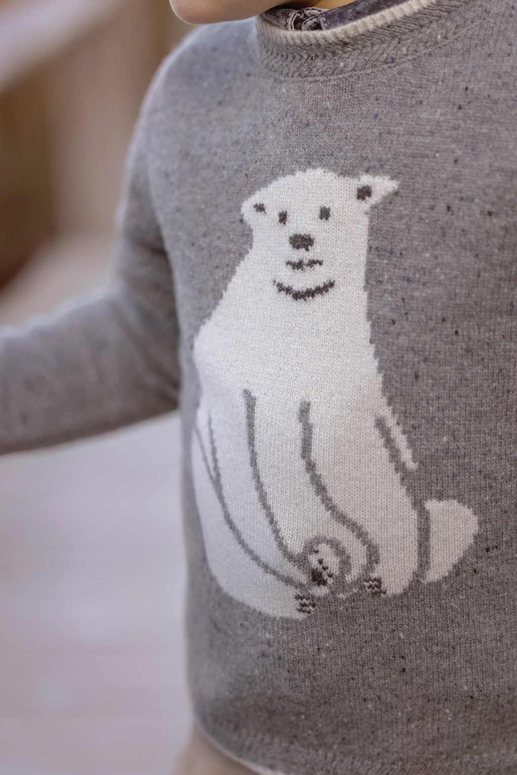 Sweater - Blue Greye Illustration bear