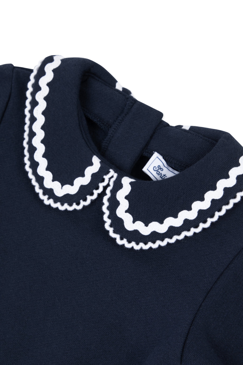 Sweatshirt - Navy Peter pan collar