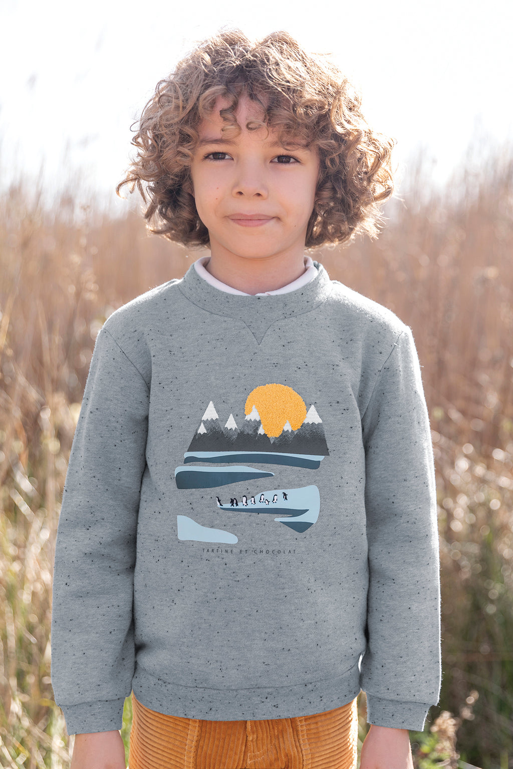 Sweatshirt - Blue Greye Illustration ice floe