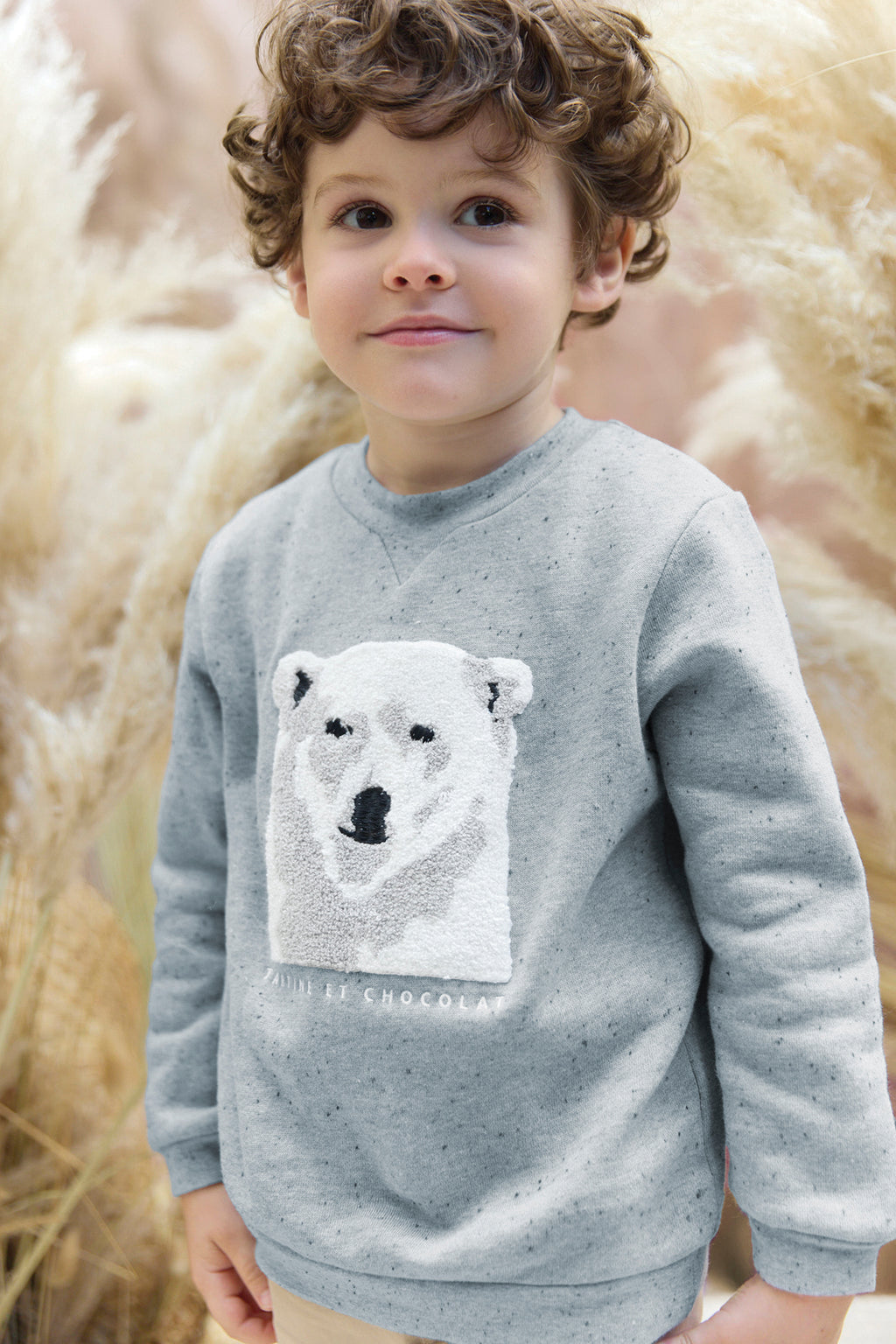 Sweatshirt - Blue Illustration polar bear