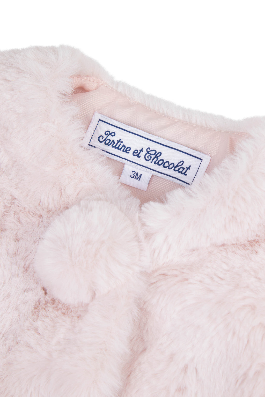 Cardigan - Pink pale Imitation fur