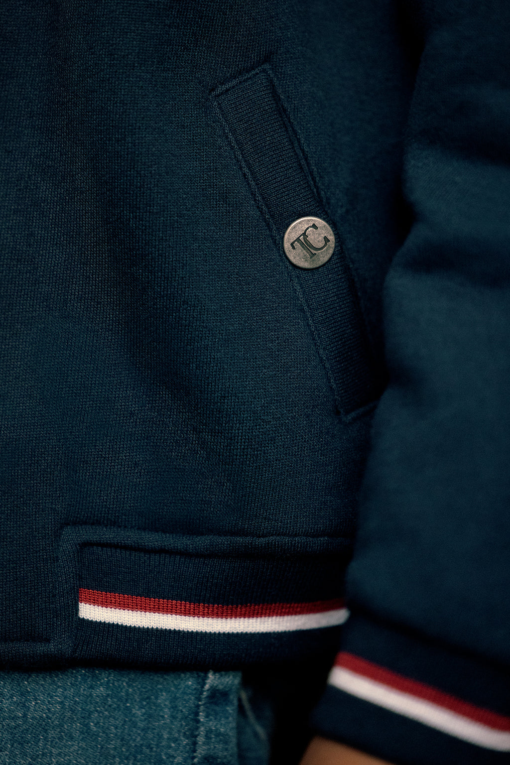 Cardigan - Navy Fleece