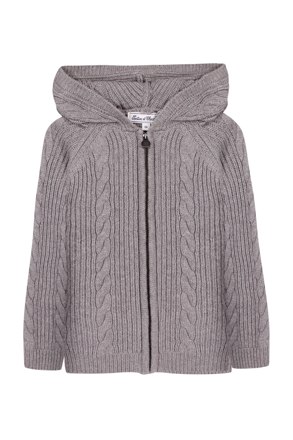 Cardigan - Grey China Knitwear Cable