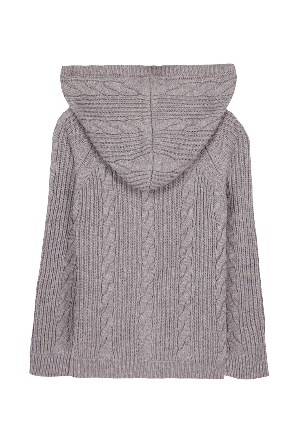 Gilet - Gris chiné maille torsadé