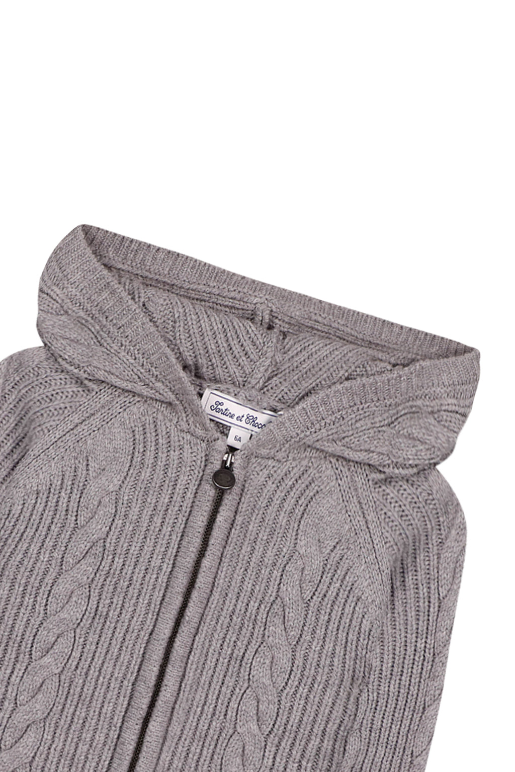 Cardigan - Grey China Knitwear Cable