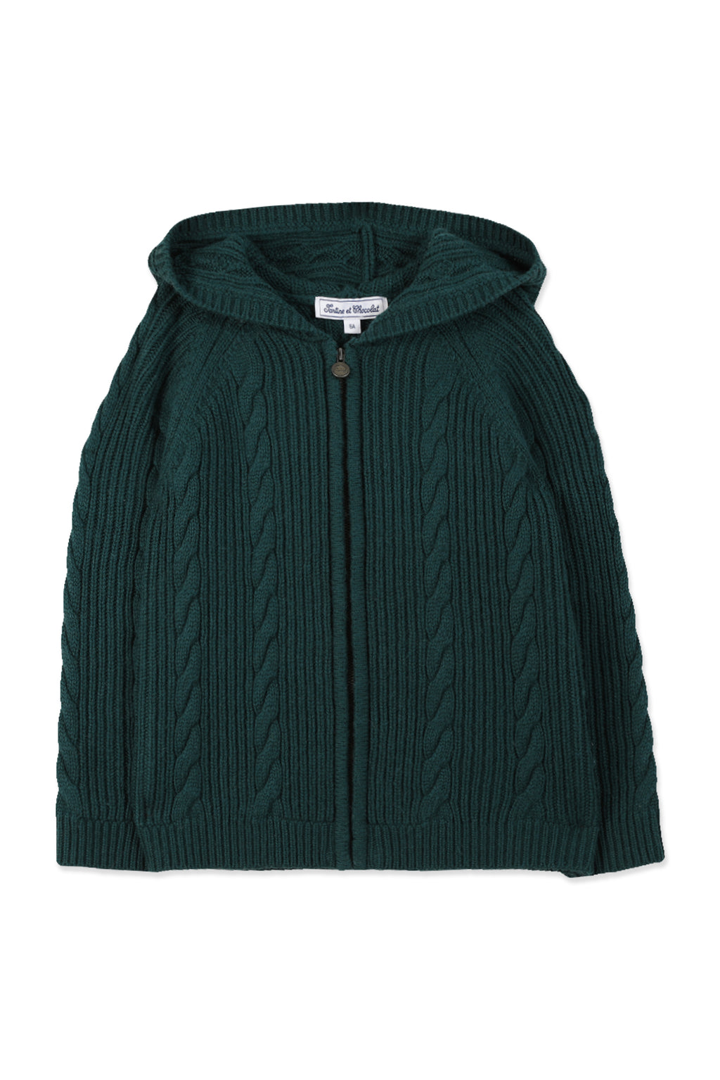 Cardigan - Green English Knitwear Cable