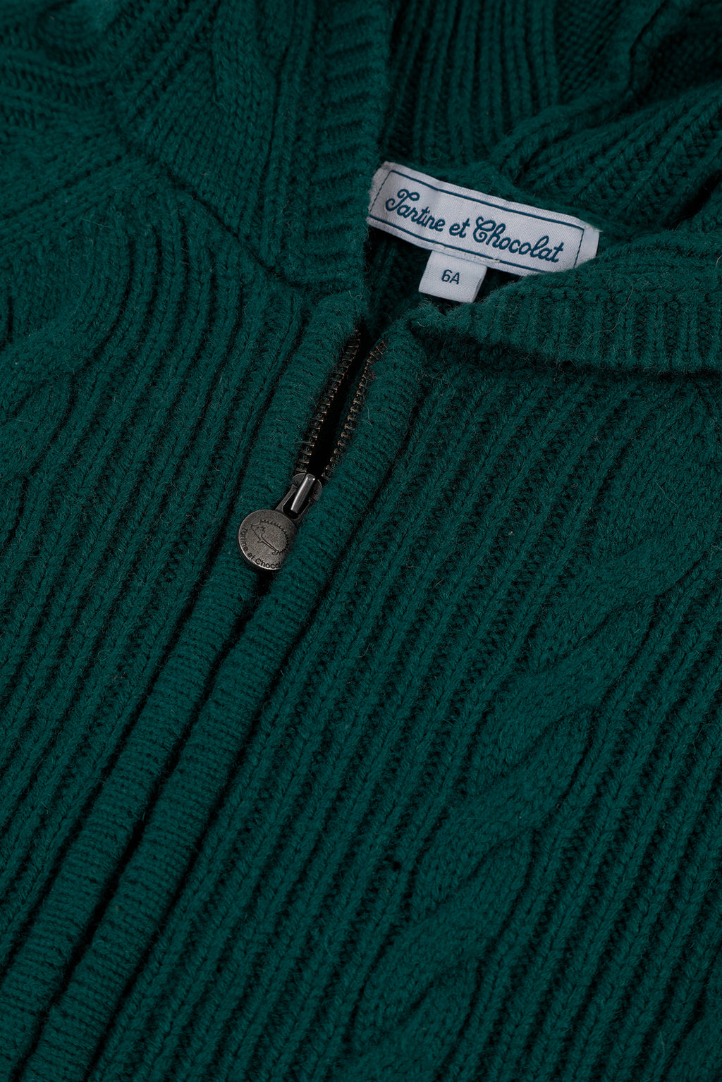 Cardigan - Green English Knitwear Cable