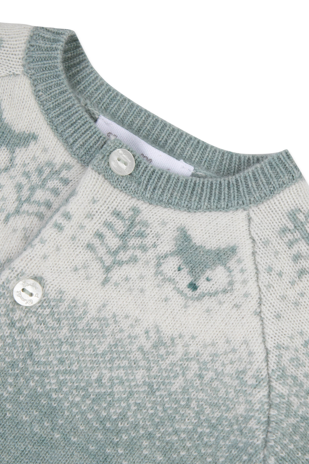 Cardigan - Verde jacquard