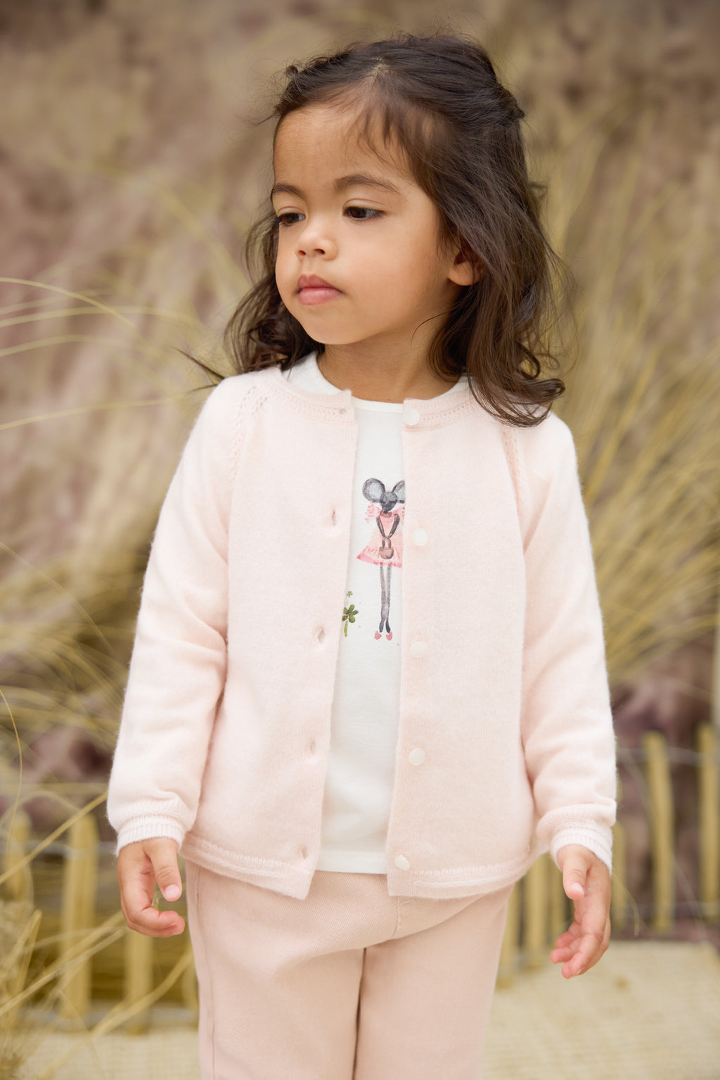 Cardigan - Pale pink Cashmere