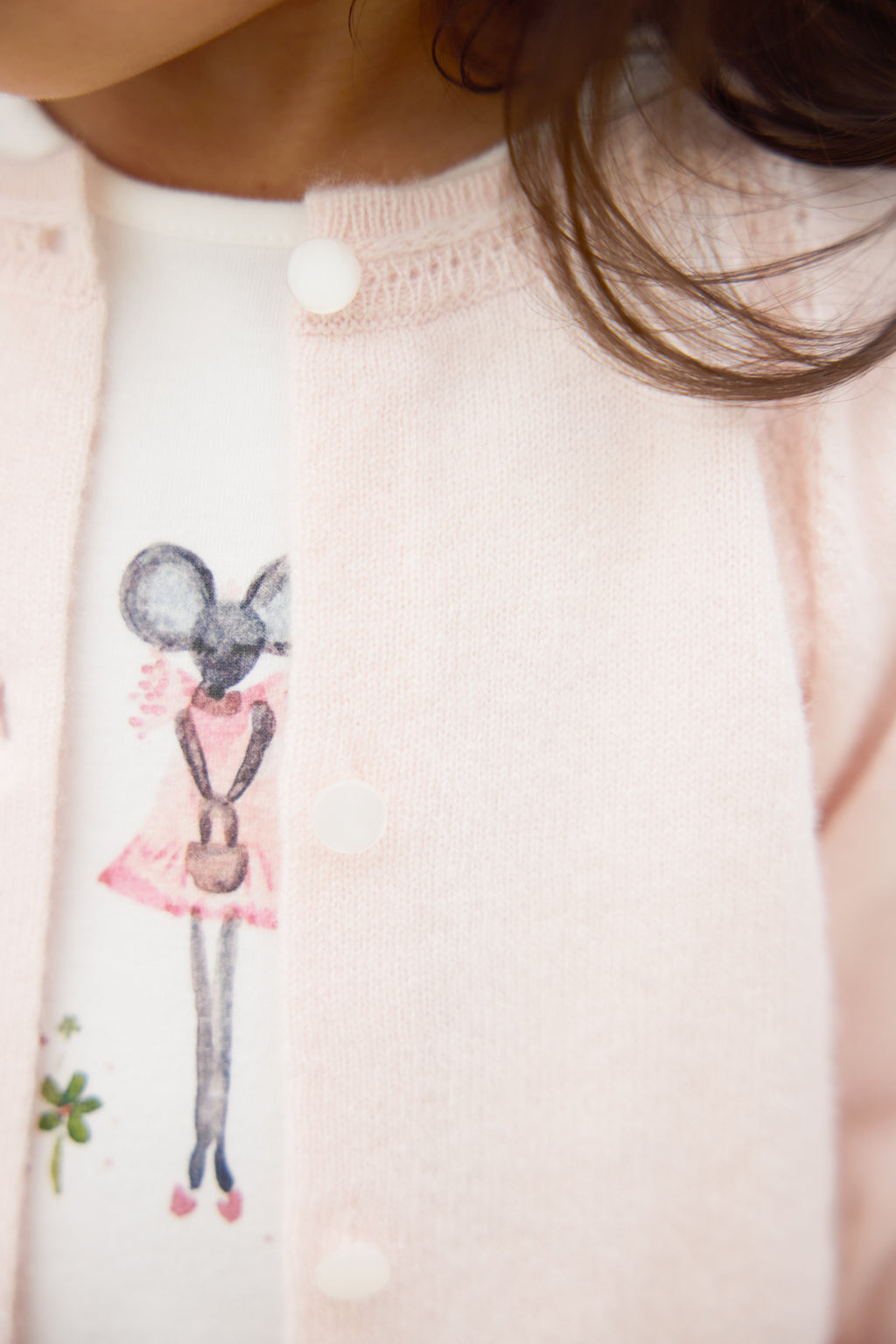 Cardigan - Pale pink Cashmere