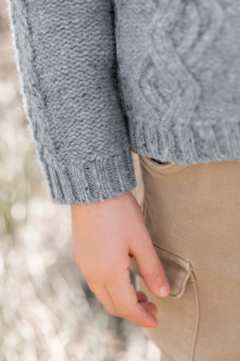 Cardigan - Blue Greye Knitwear braided