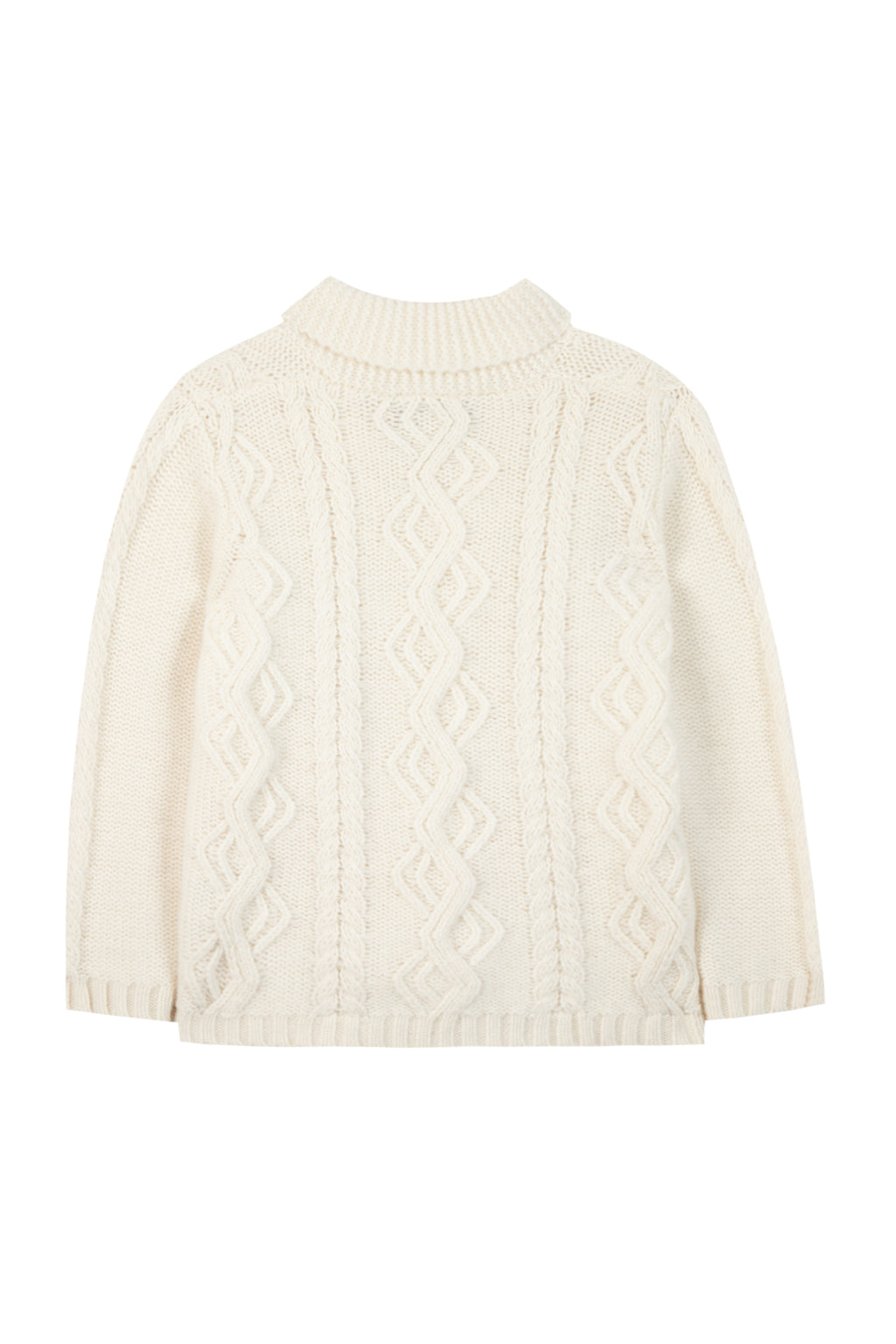 Cardigan - Ecru Knitwear braided