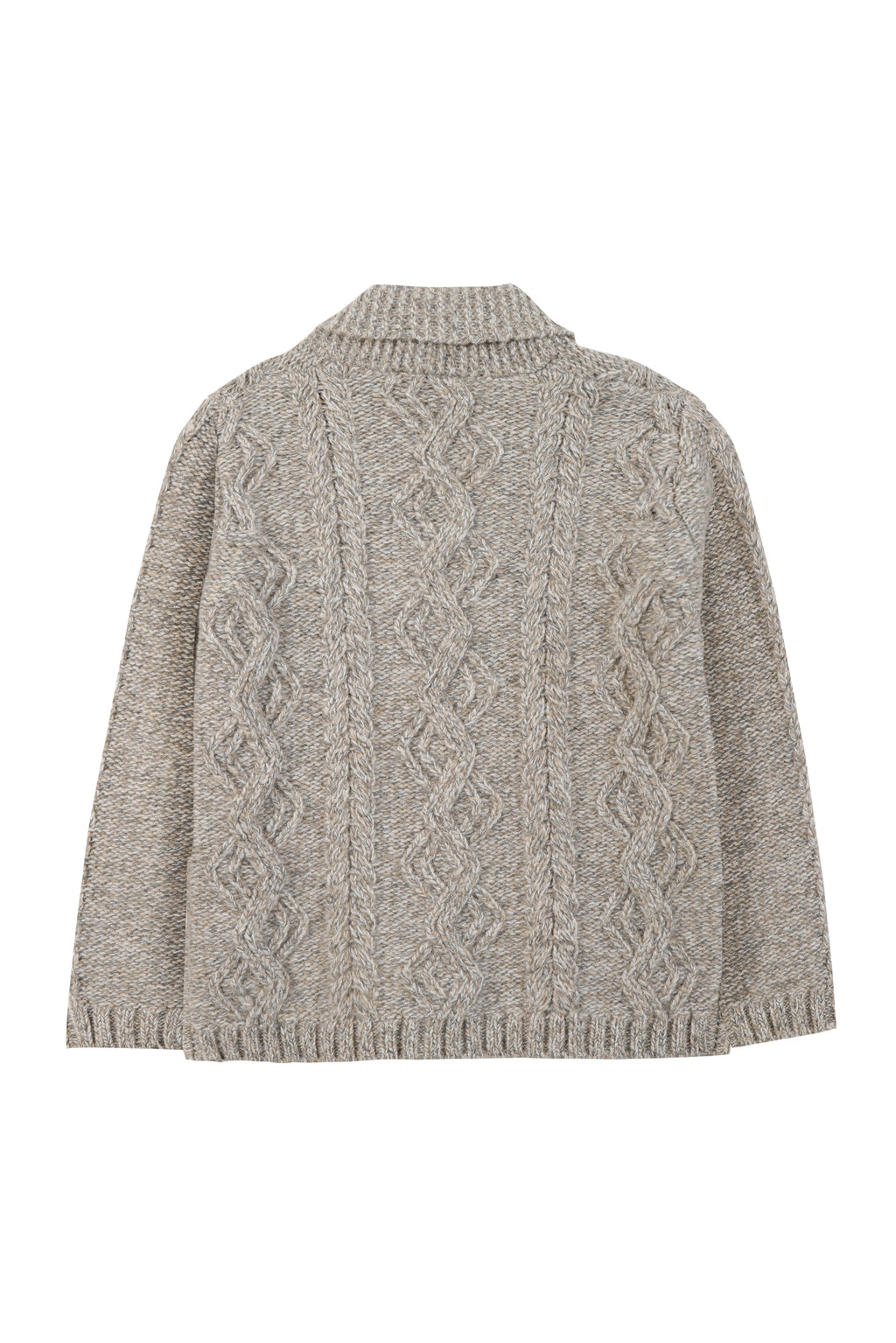 Cardigan - Brown Knitwear braided