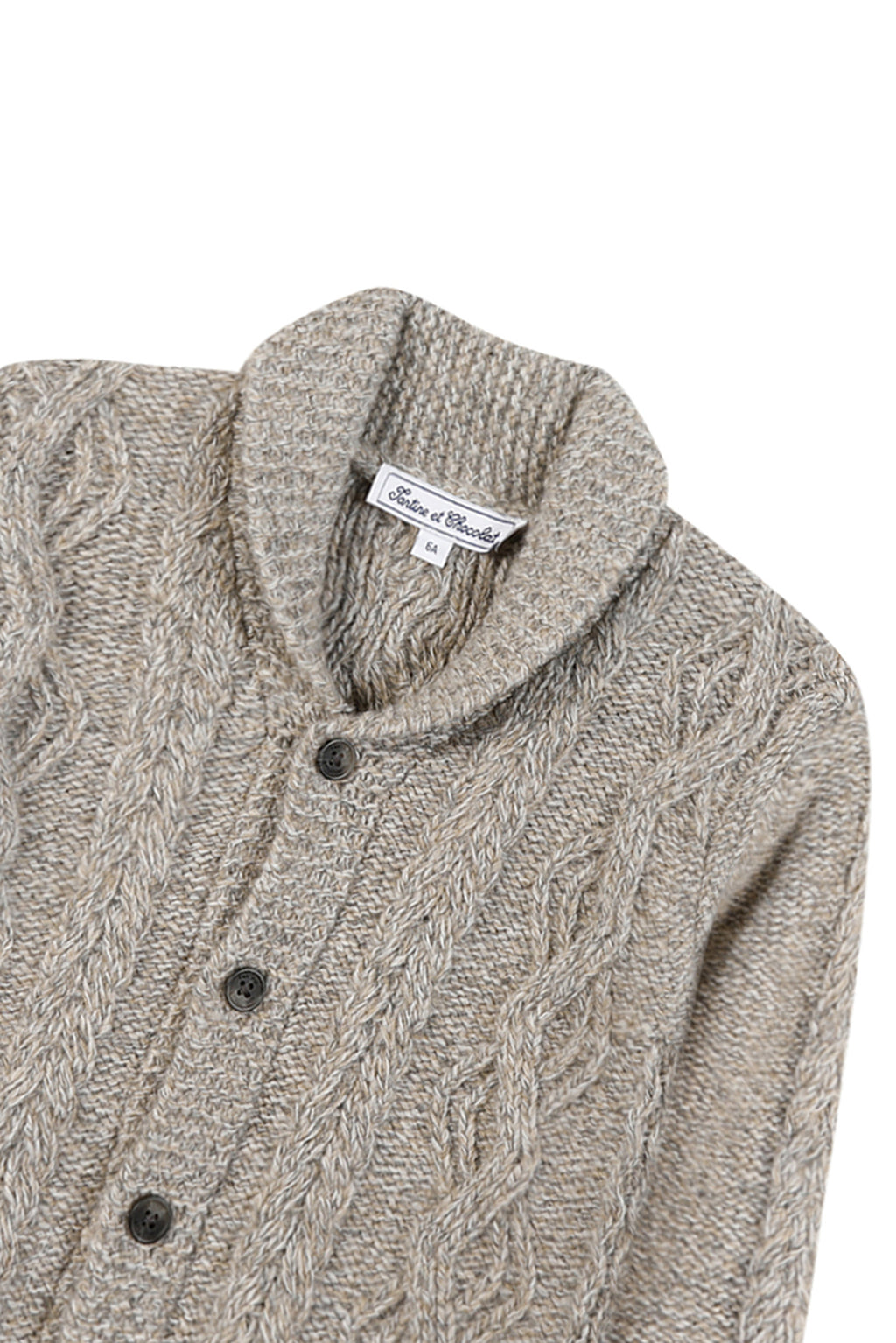 Cardigan - Brown Knitwear braided