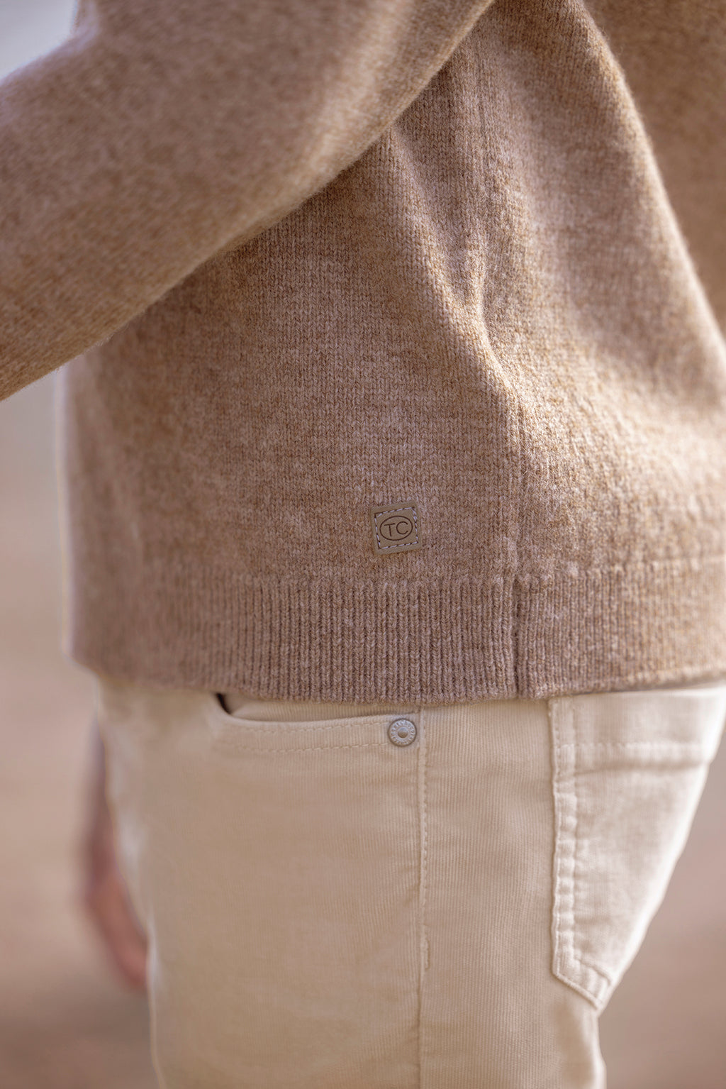 Sweater - Brown jacquard