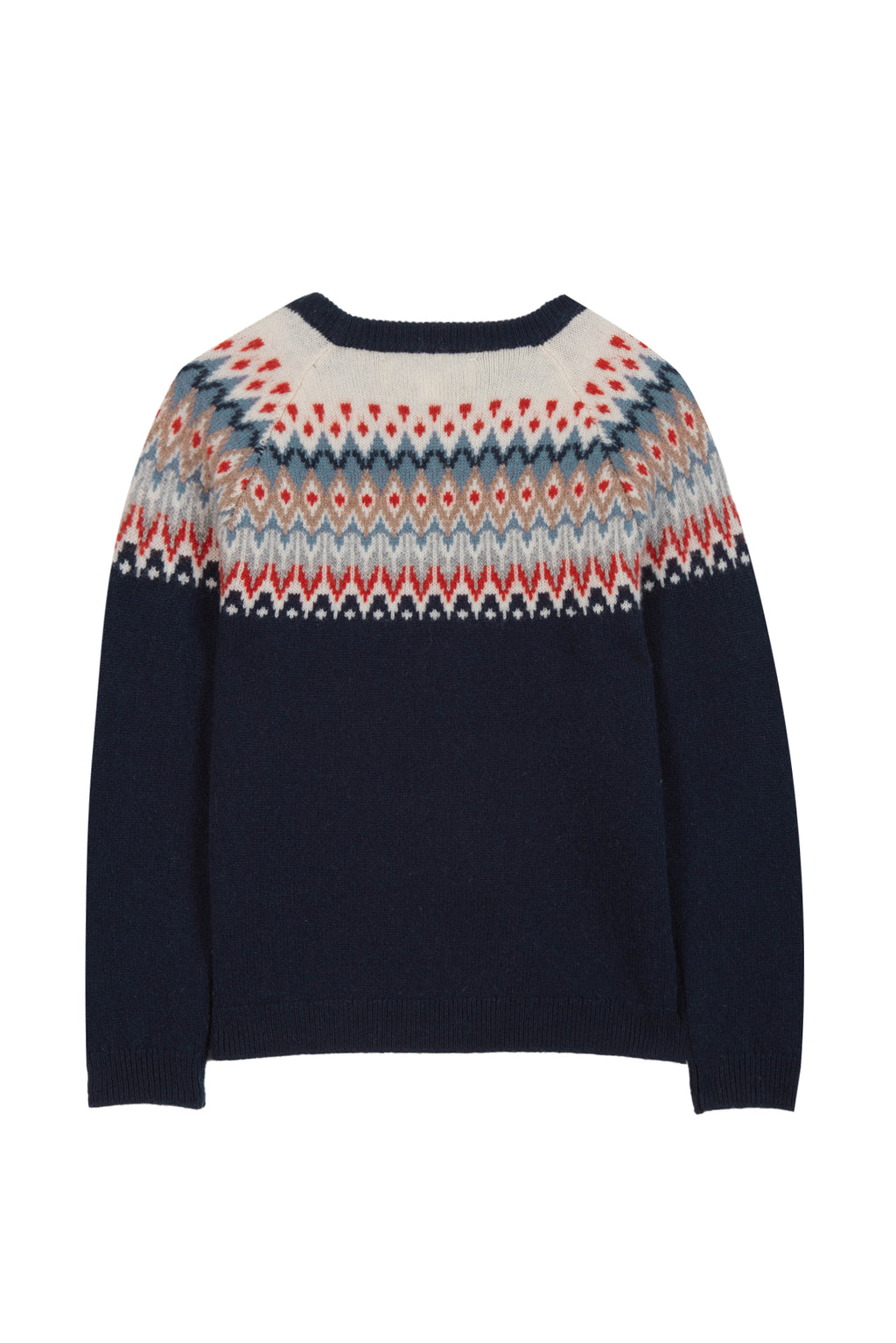 Sweater - Navy jacquard